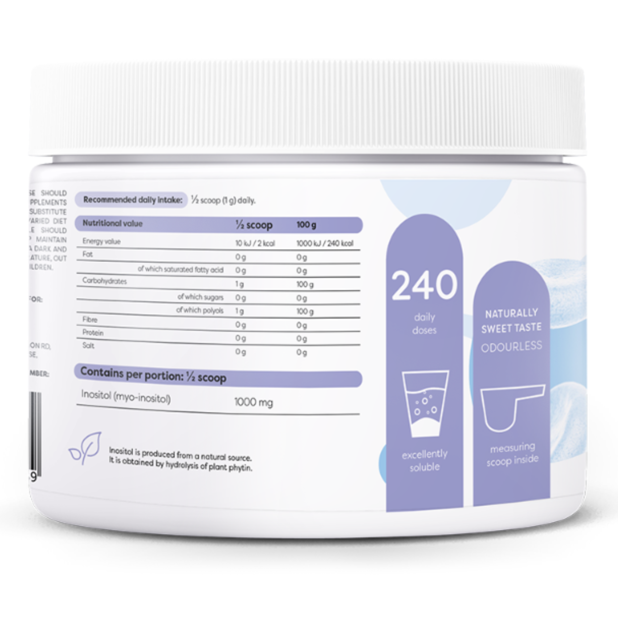 Osavi Inositol-Pulver 1000 mg | 240 g | Osavi