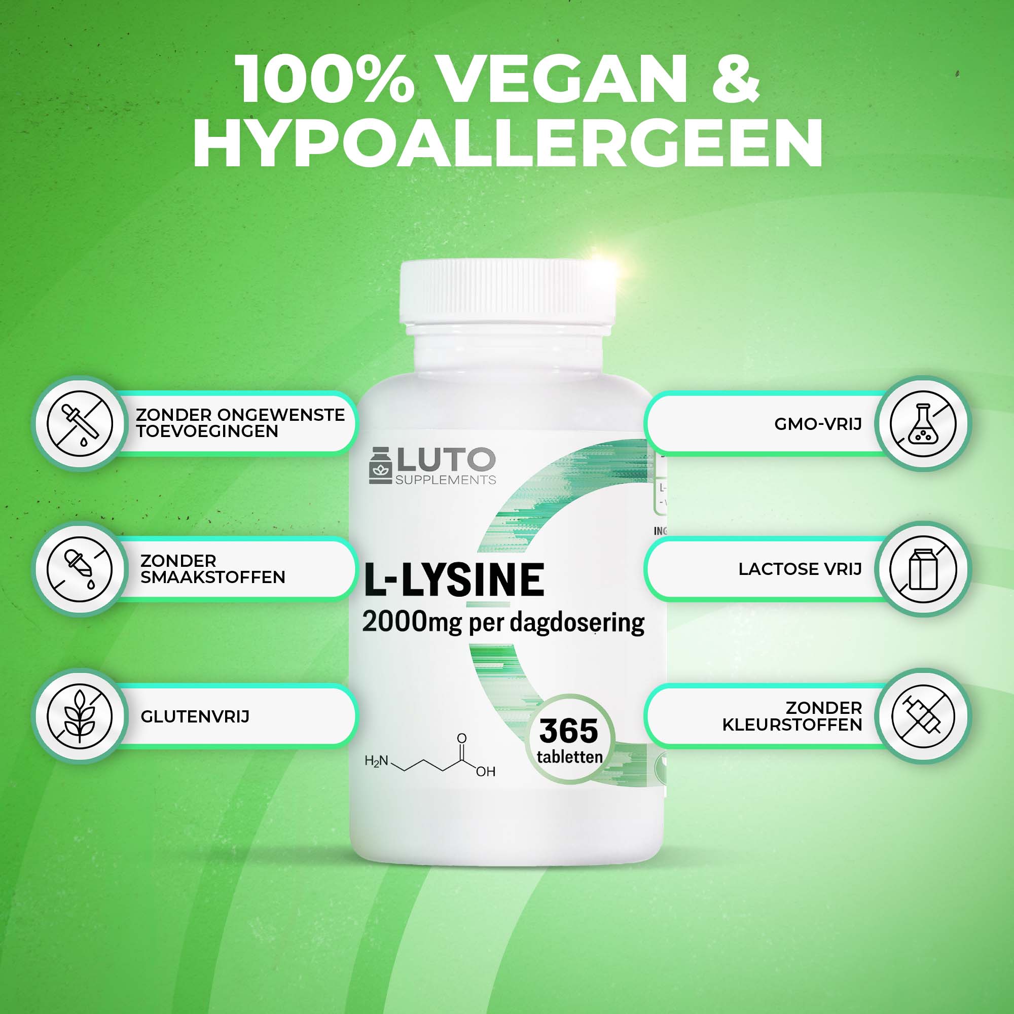 L-Lysin 2000 mg | 365 Tabletten | LUTO Supplements