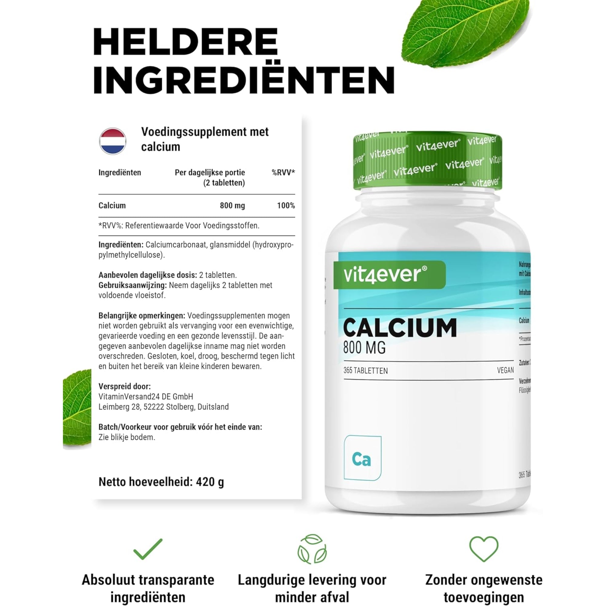 Calcium 800 mg | Vit4ever