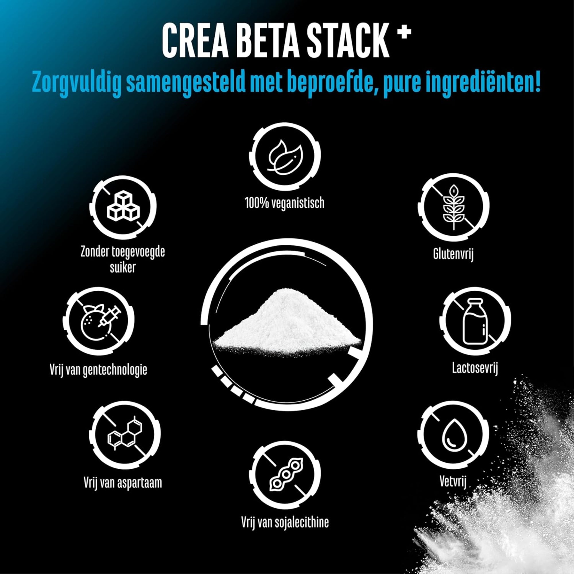 Crea Beta Stack+ (Creatine + Beta Alanine) | 750g | German Elite Nutrition