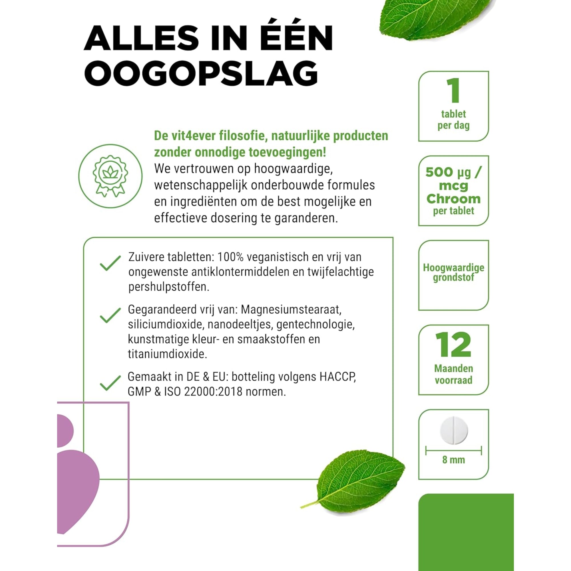 Folsäure 400 µg | 365 Tabletten | Vit4ever