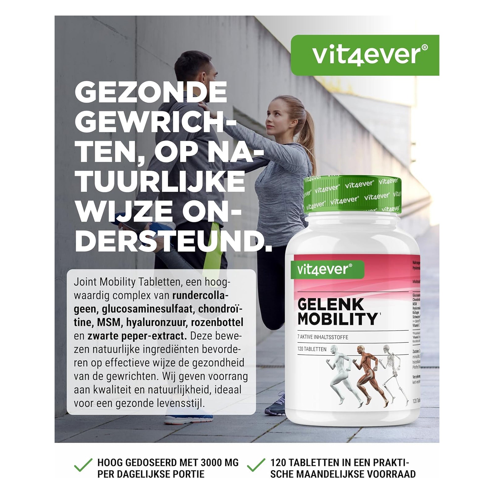 Gelenke und Beweglichkeit | 120 Tabletten | Vit4ever