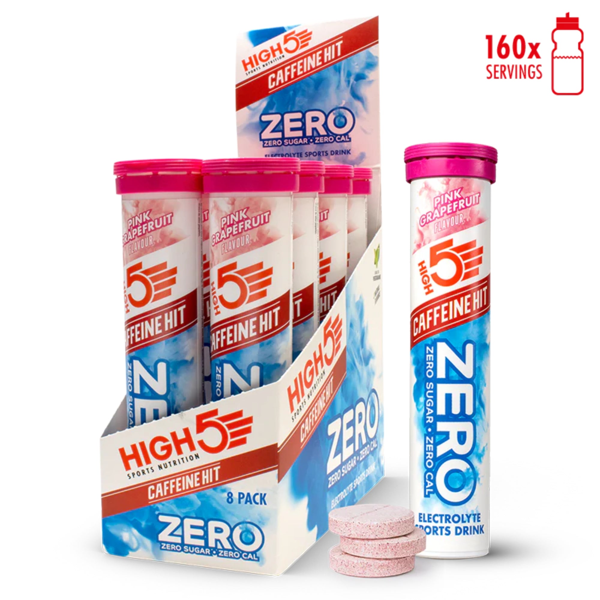 ZERO Koffein-Hit Elektrolyt-Brausetabletten | HIGH5