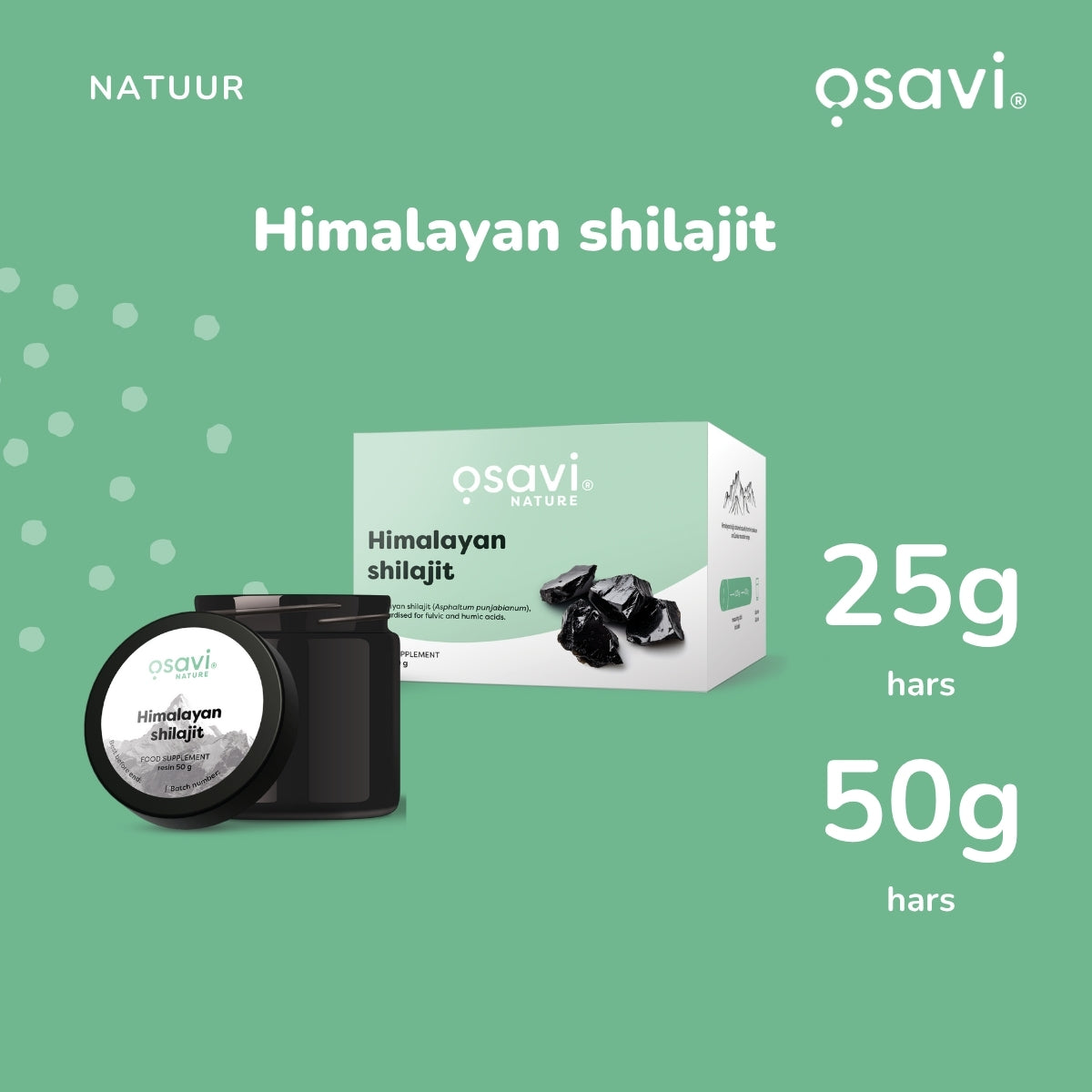 Himalaya-Shilajit (Asphaltum punjabianum) 500 mg | 25g | Osavi