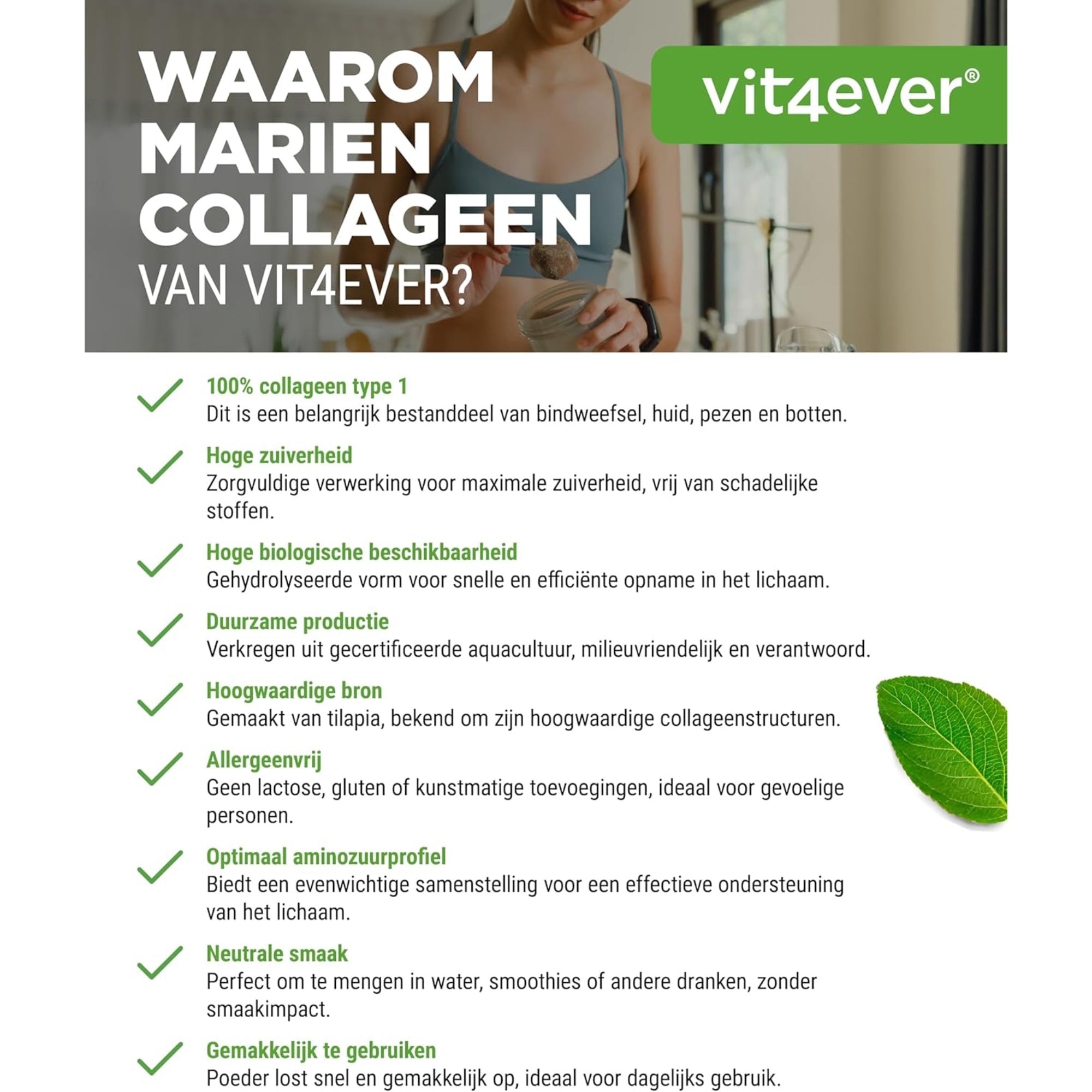 Meereskollagen (Fischkollagenhydrolyse) | 31 Portionen | Vit4ever