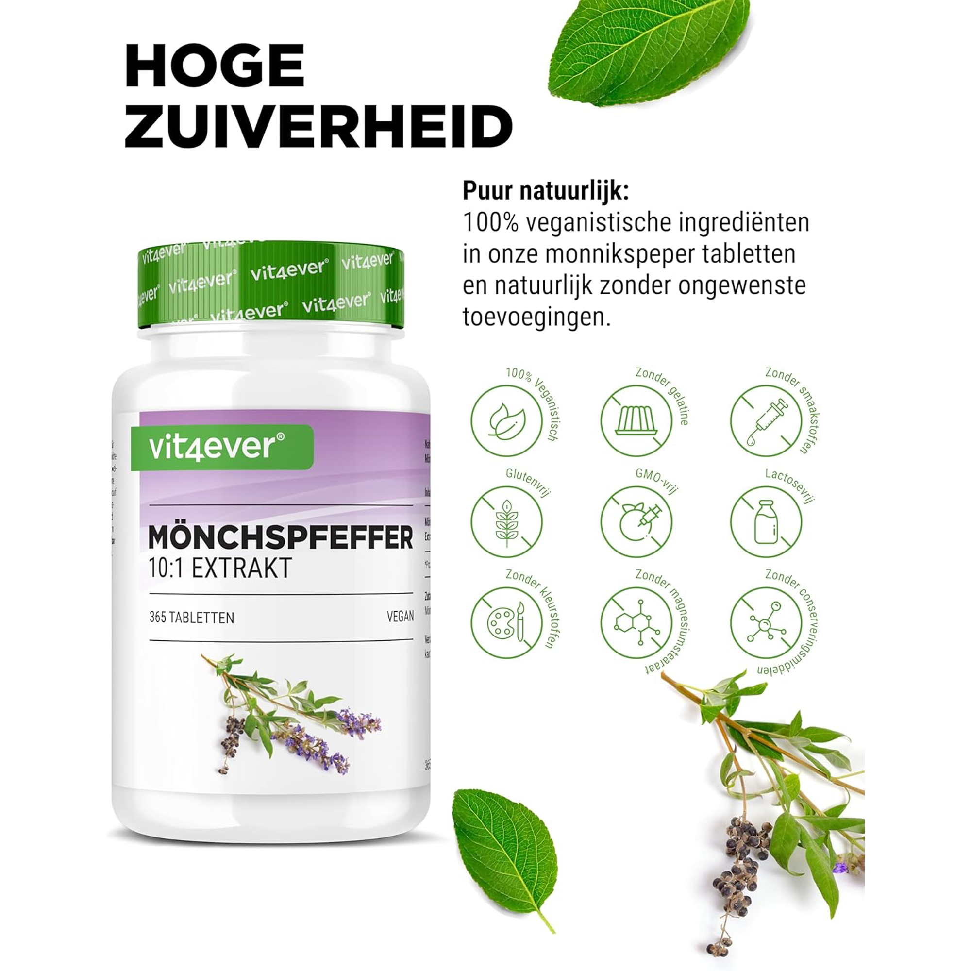 Mönchspfefferextrakt | 365 Tabletten | Vit4ever