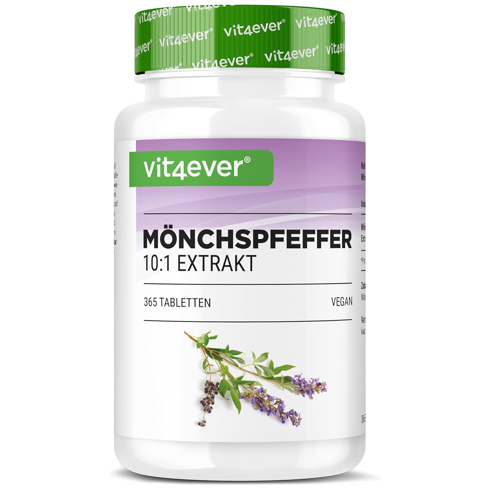 Mönchspfefferextrakt | 365 Tabletten | Vit4ever
