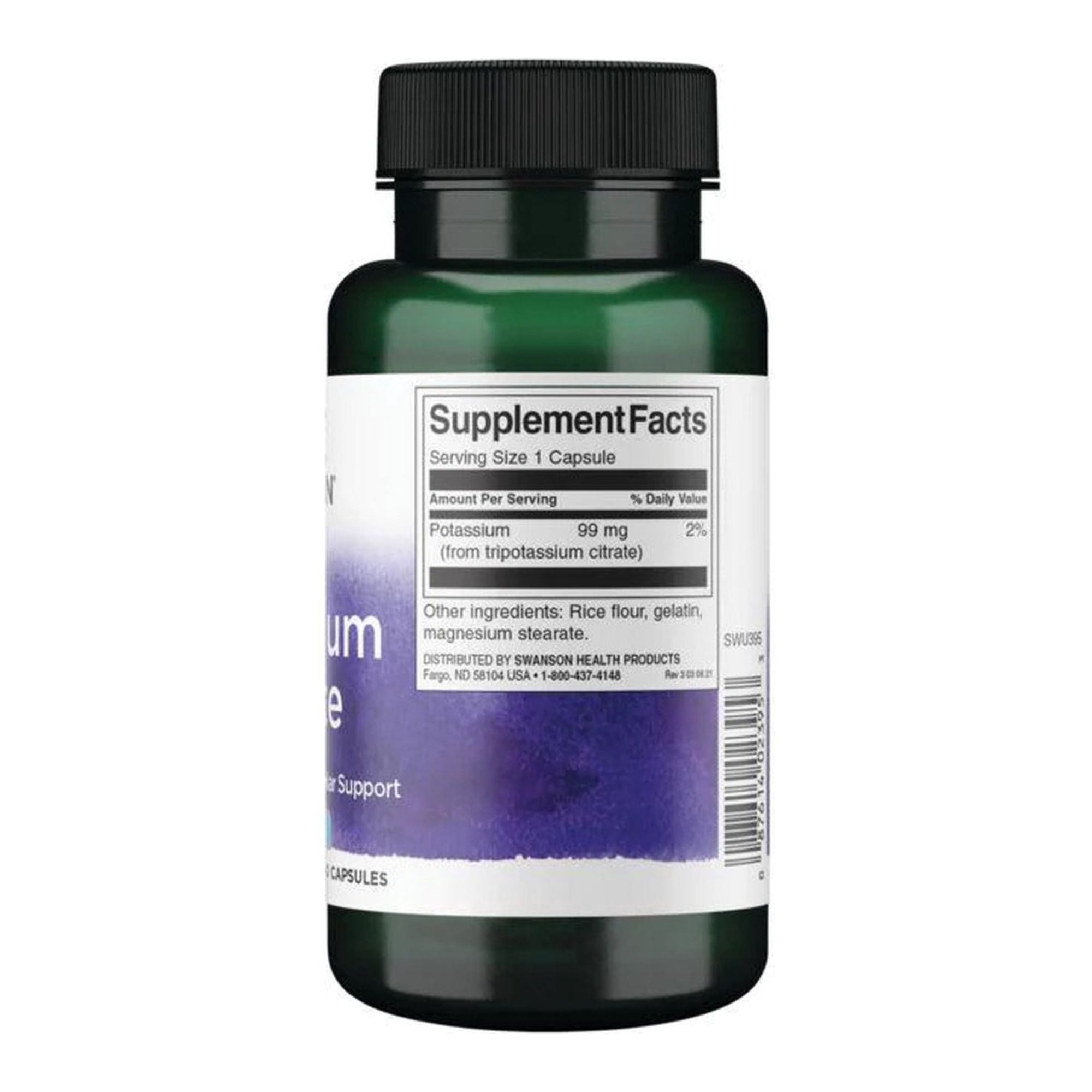 Kaliumcitrat (Kaliumcitrat) | 99 mg | 120 Kapseln | Swanson