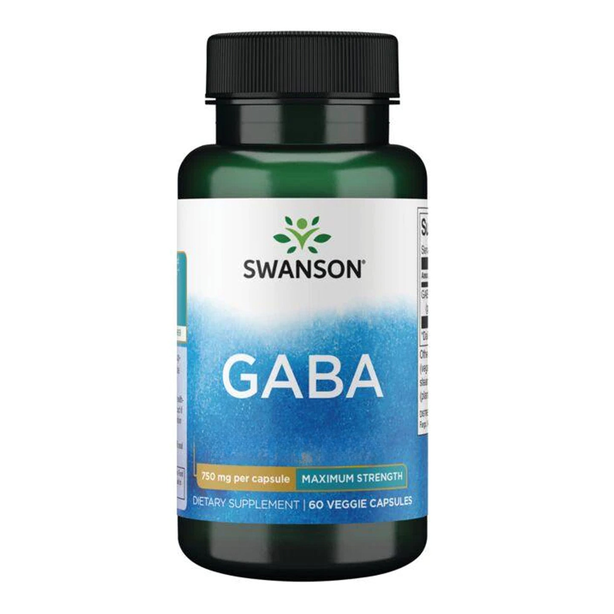 GABA Maximum Strength 750 mg | 60 Kapseln | Swanson