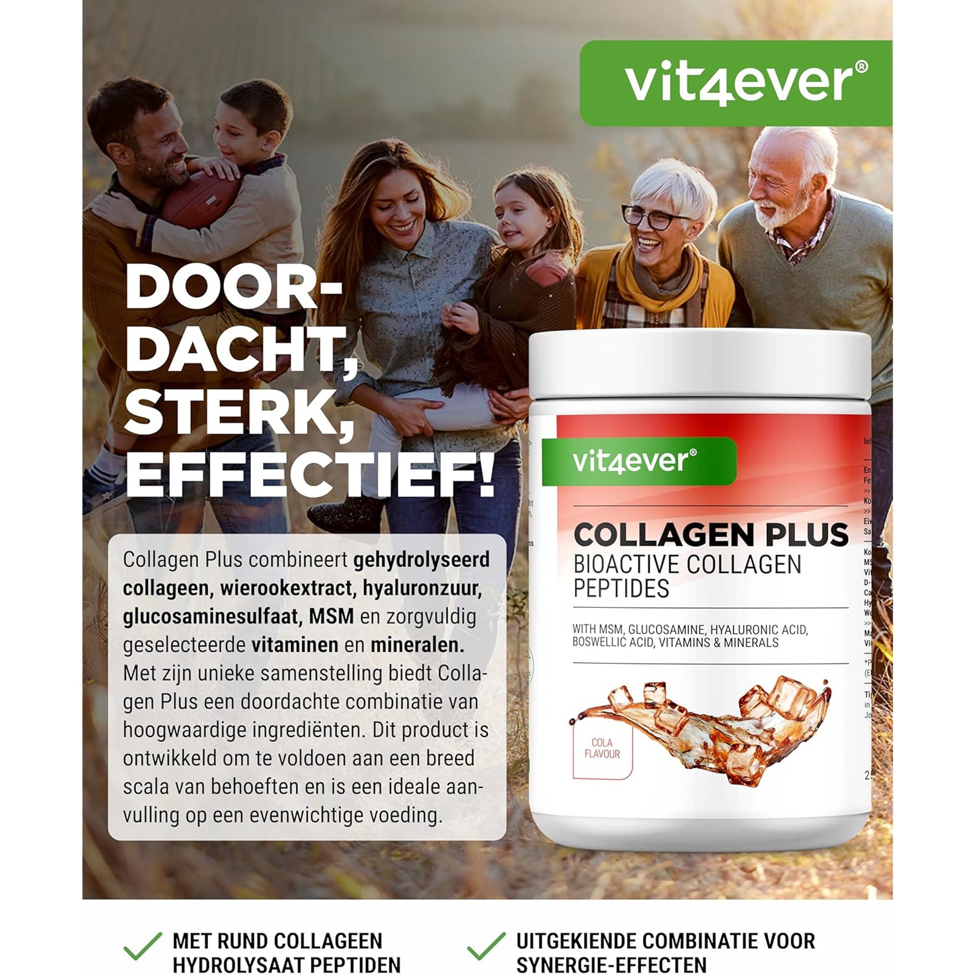 Collagen Plus Pulver | 500 g | Vit4ever