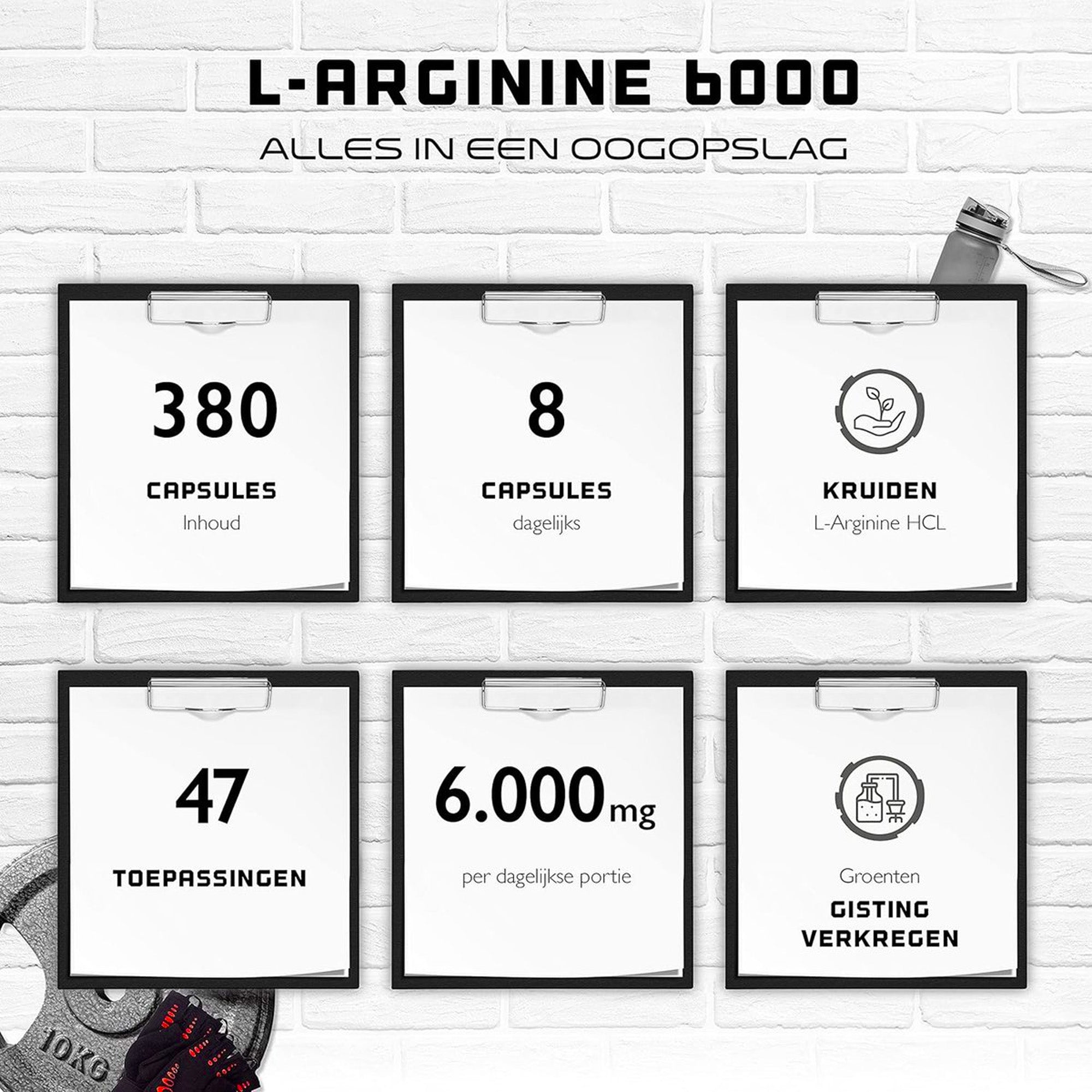 L-Arginin 6000 | 180 Kapseln | German Elite Nutrition