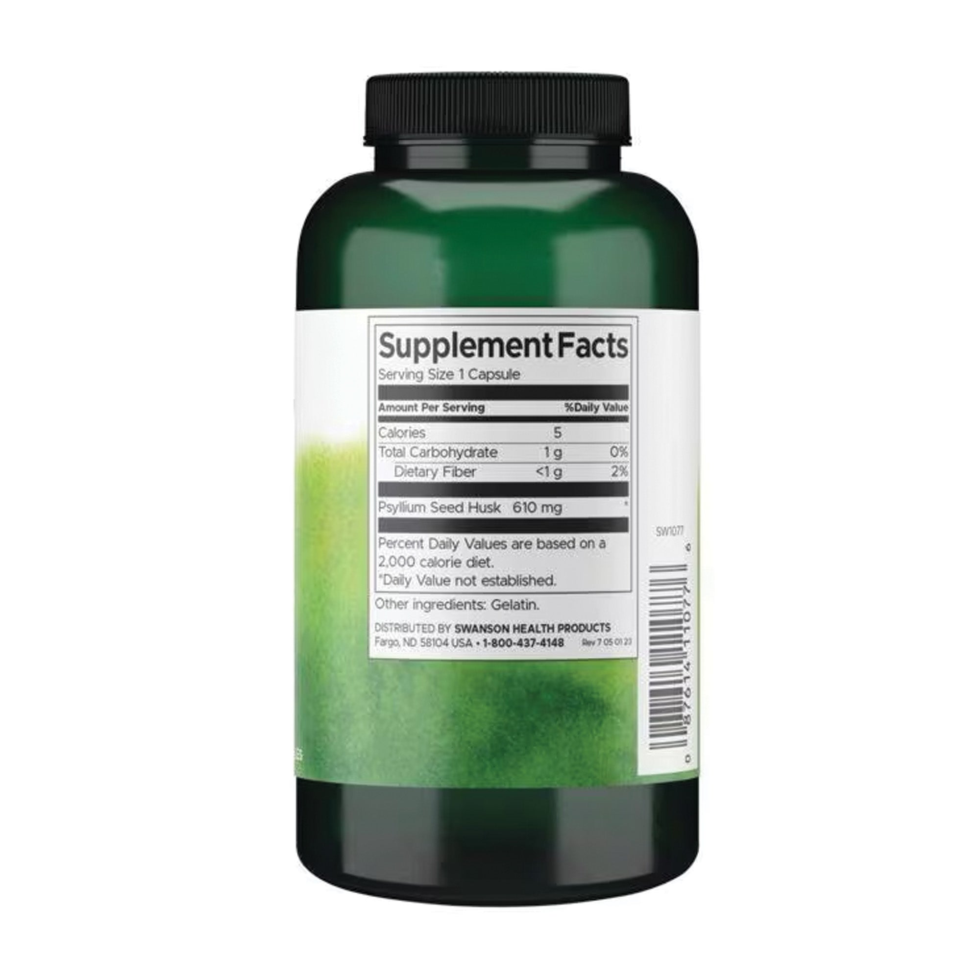 Flohsamenschalen (Psylliumfaser) 610 mg | Swanson