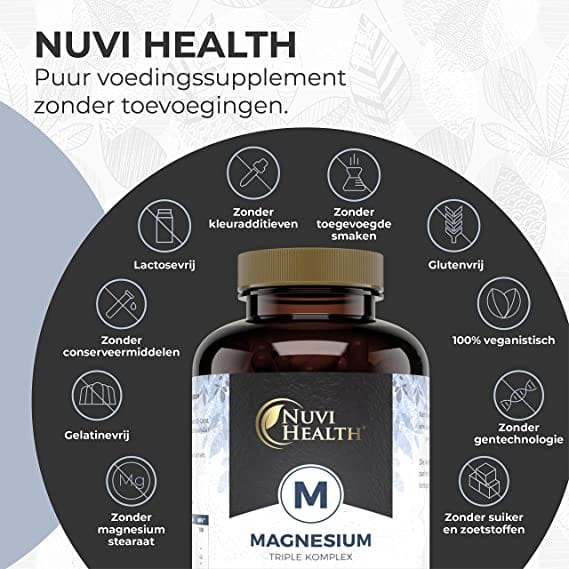 Magnesium-Dreifachkomplex | 240 Kapseln | Nuvi Health