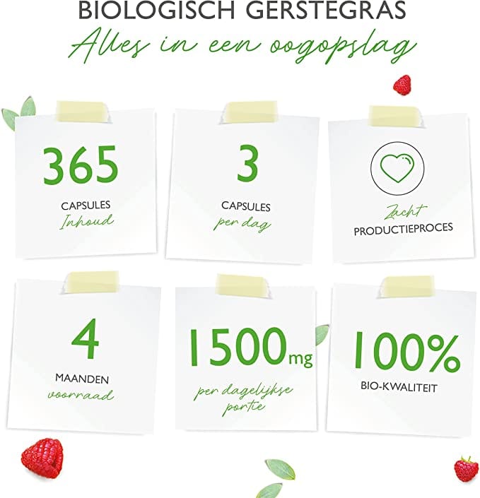 Biologisch gerstegras 365 capsules