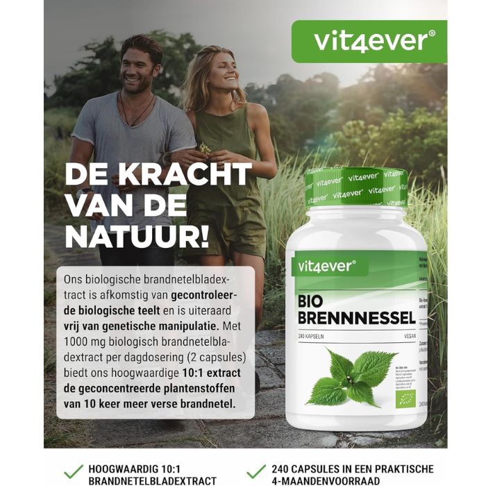 Bio-Brennnesselextrakt | 240 Tabletten | Vit4ever