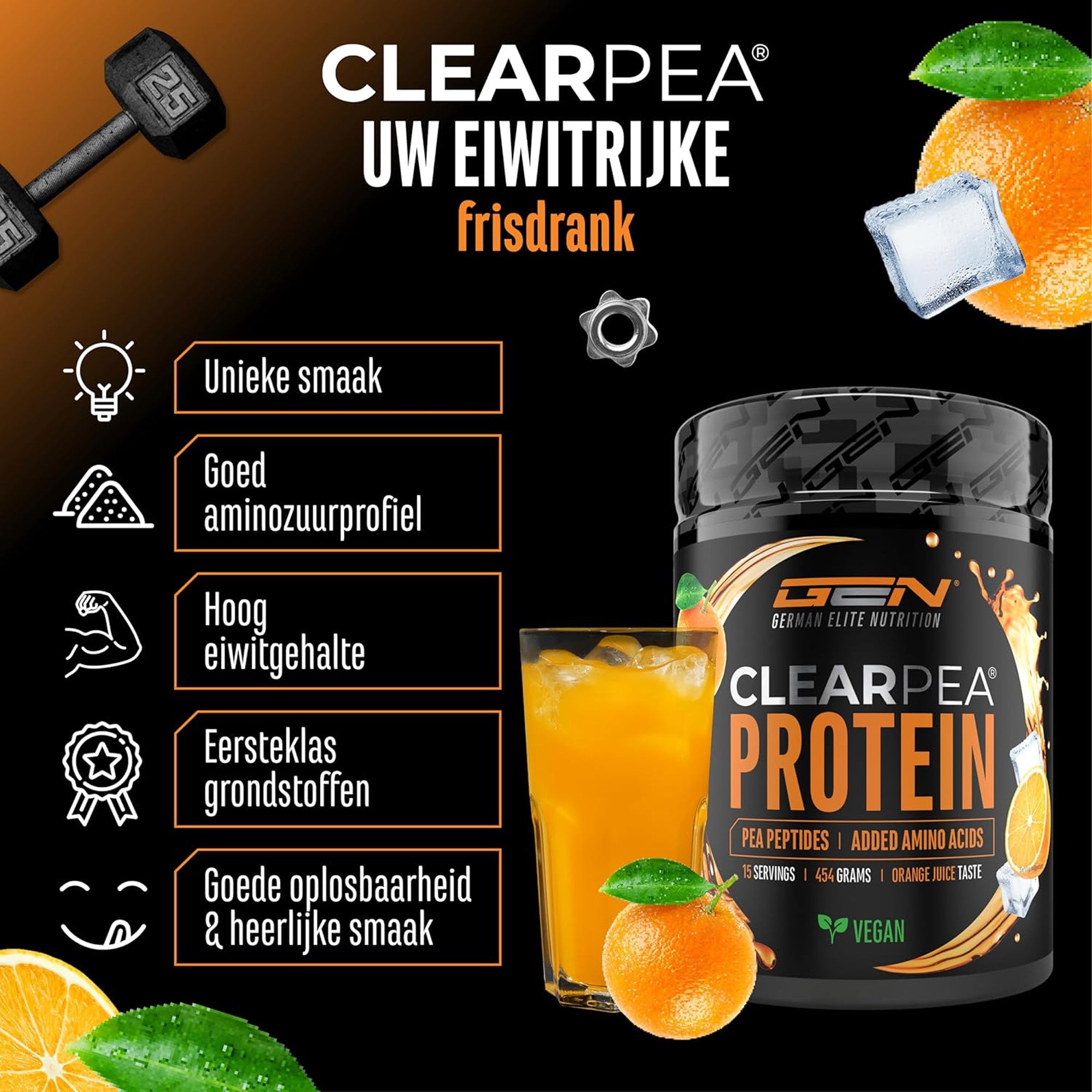 ClearPea® | Veganes, klares Protein | German Elite Nutrition