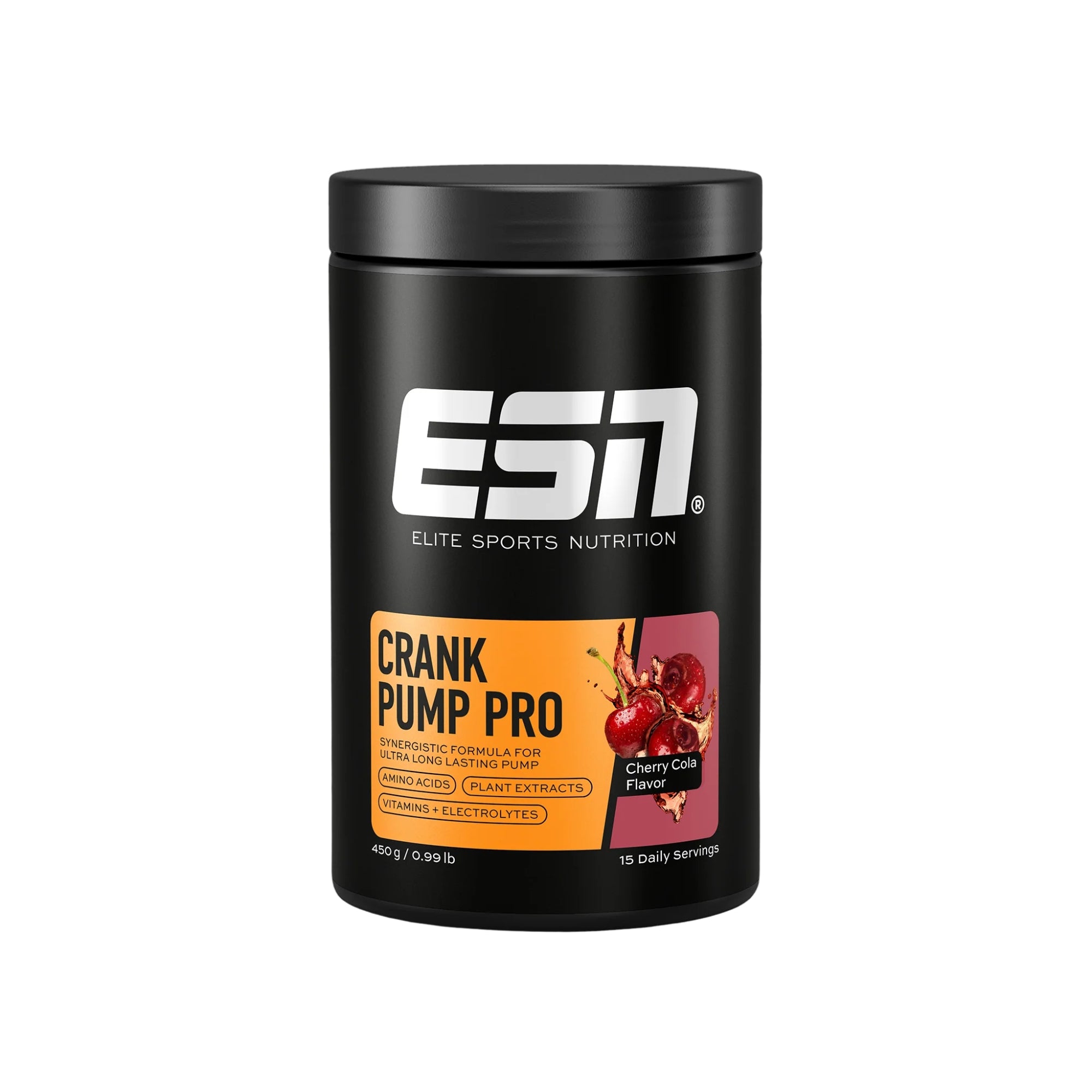 Crank Pump Pro | Koffeinfreies Pre-Workout-Produkt | 450 g | ESN