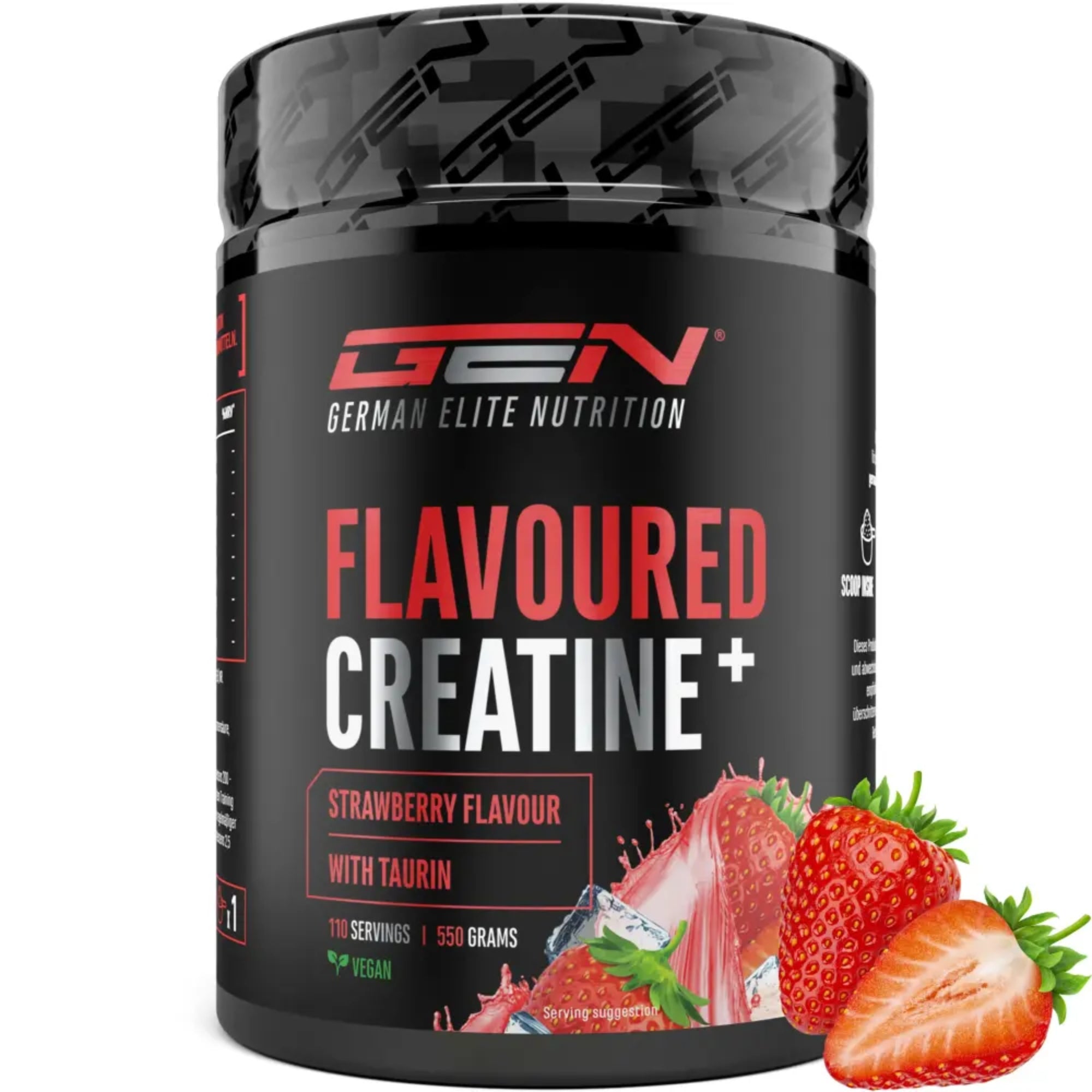 Aromatisiertes Creatin+ (Kreatinmonohydrat &amp; Taurin) | 550 g | German Elite Nutrition