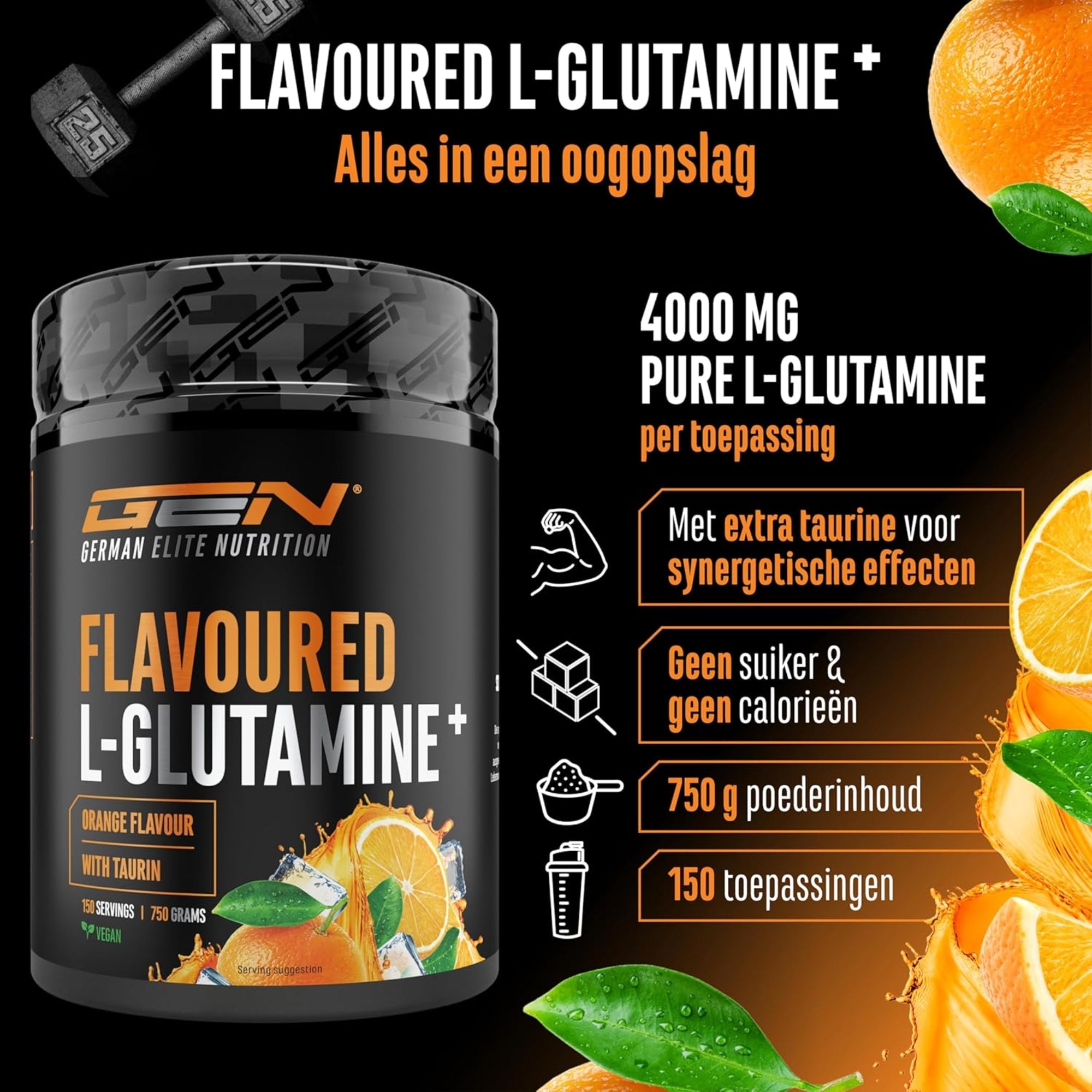 L-Glutamin-Pulver | 750 g | German Elite Nutrition