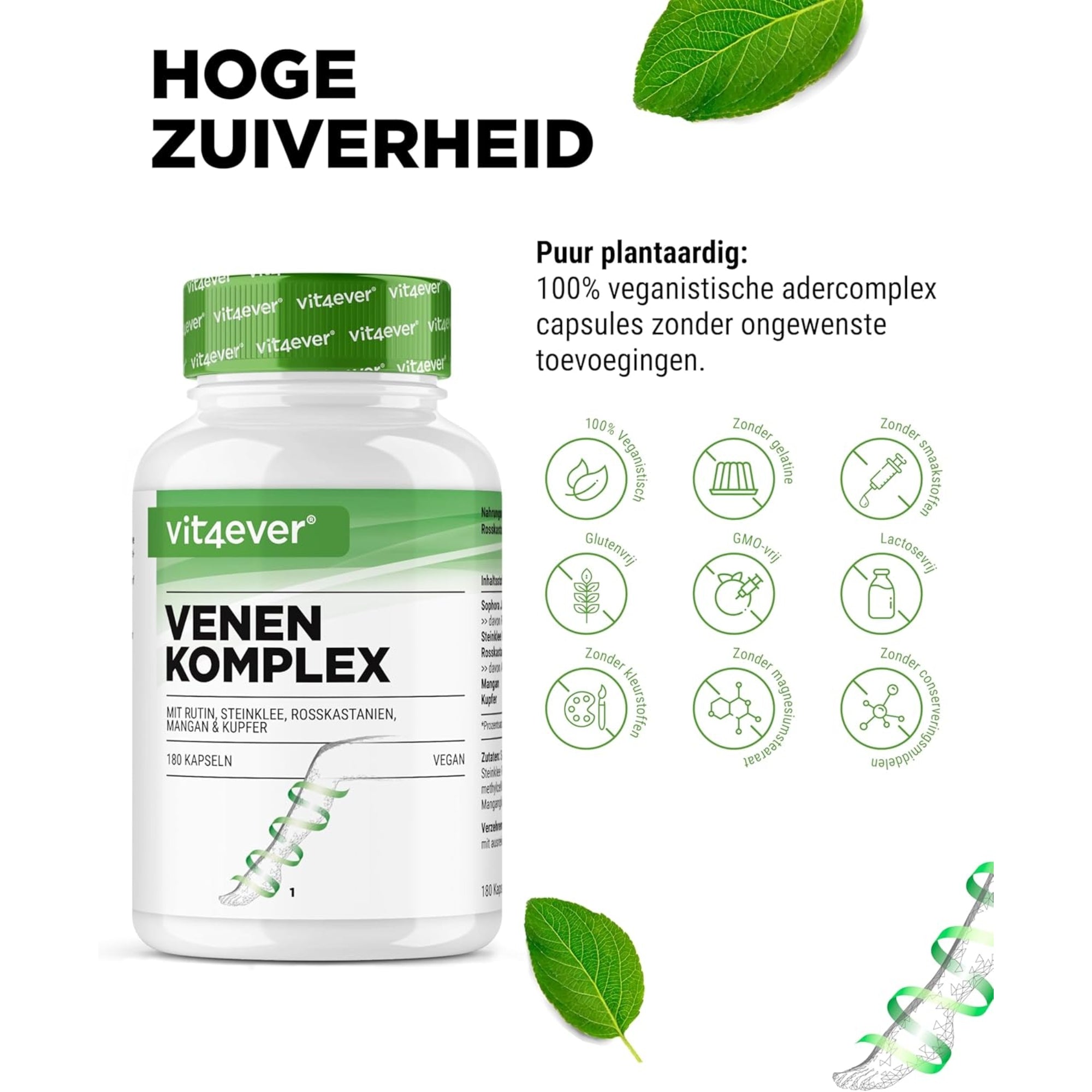 Venen-Komplex | 180 Kapseln | Vit4ever