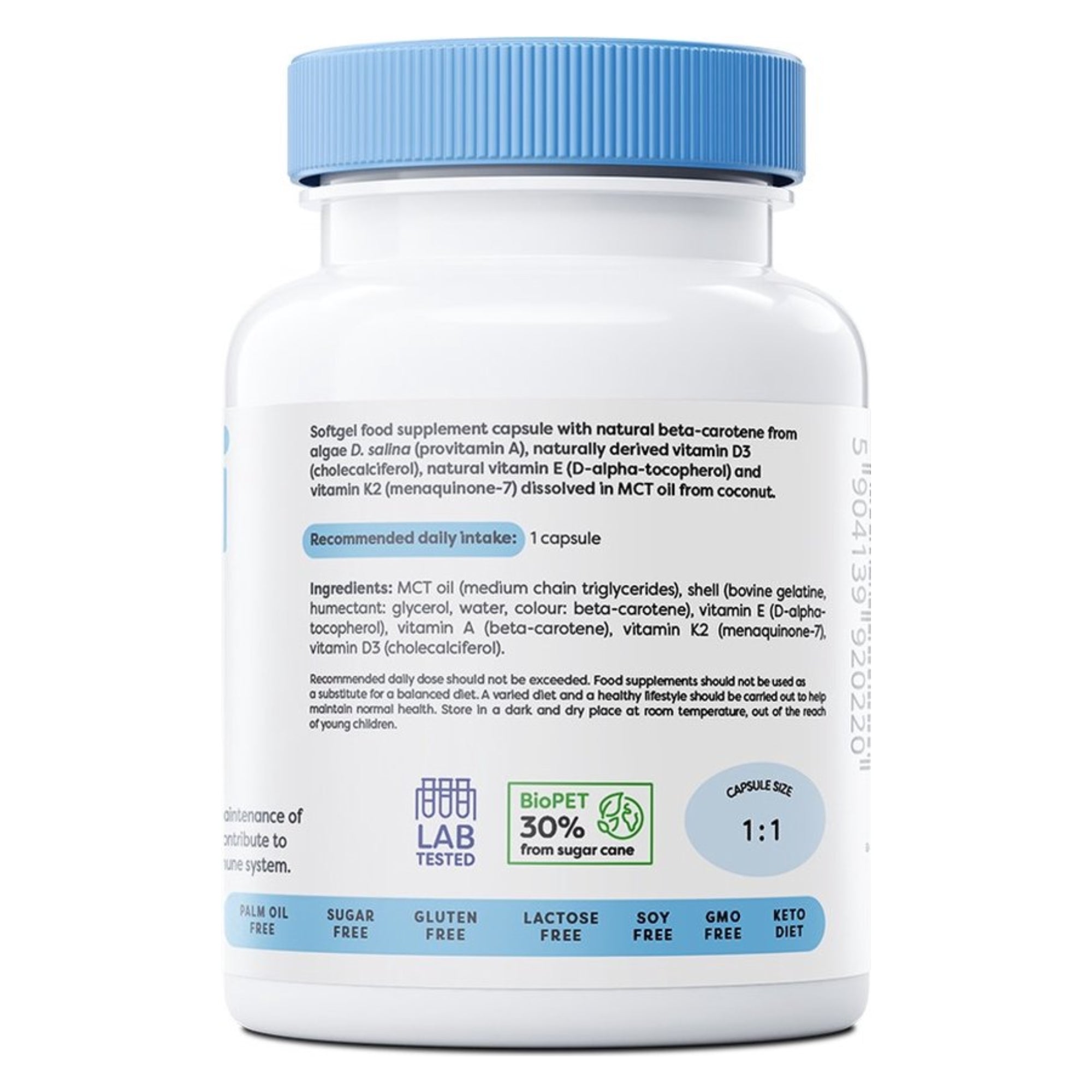 ADEK Vitamine (A+D3+E+K2) | 60 Kapseln | Osavi