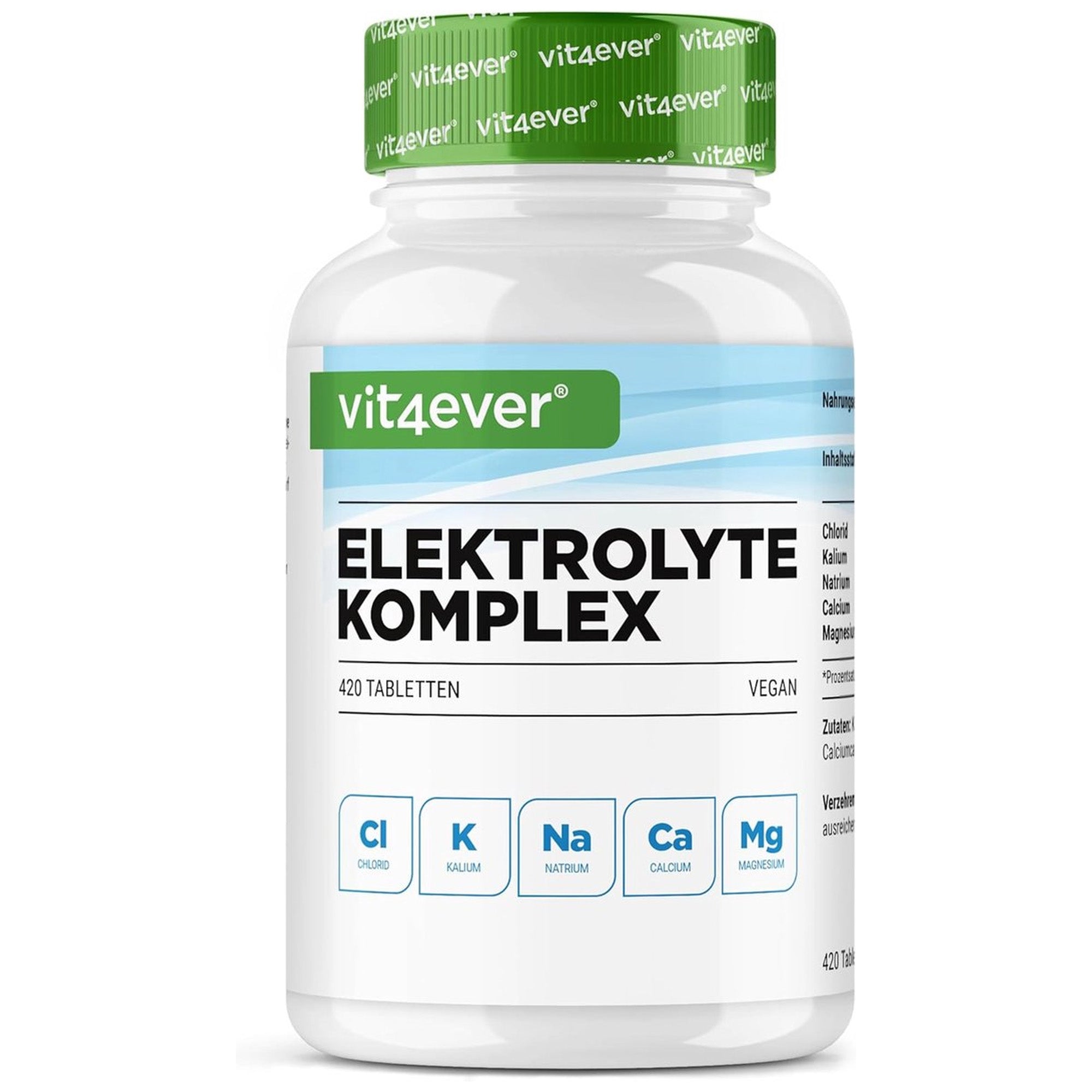 Vit4ever elektrolytencomplex - 420 vegan tabletten verpakking