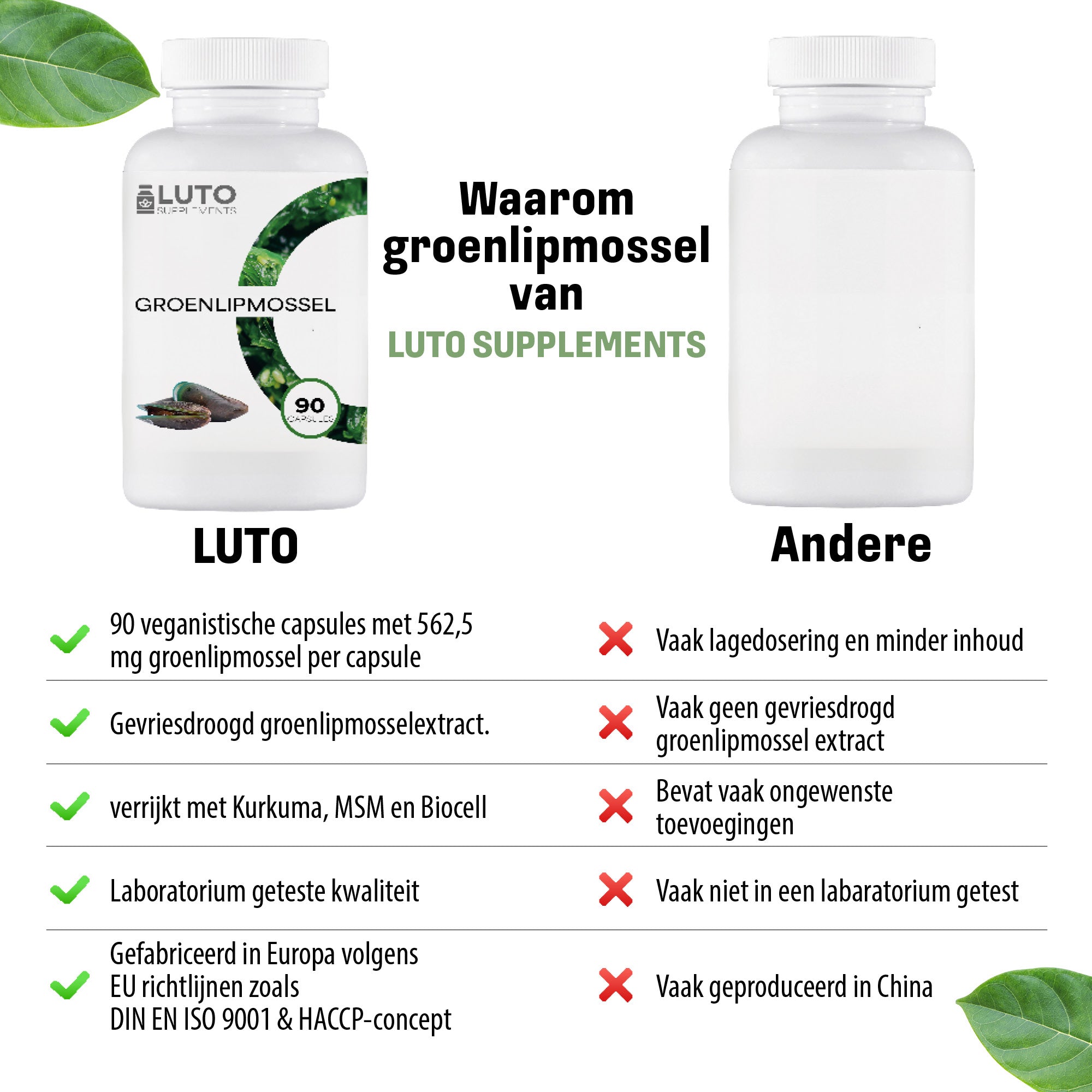 Grünlippmuschel-Komplex | 90 Kapseln | LUTO Supplements