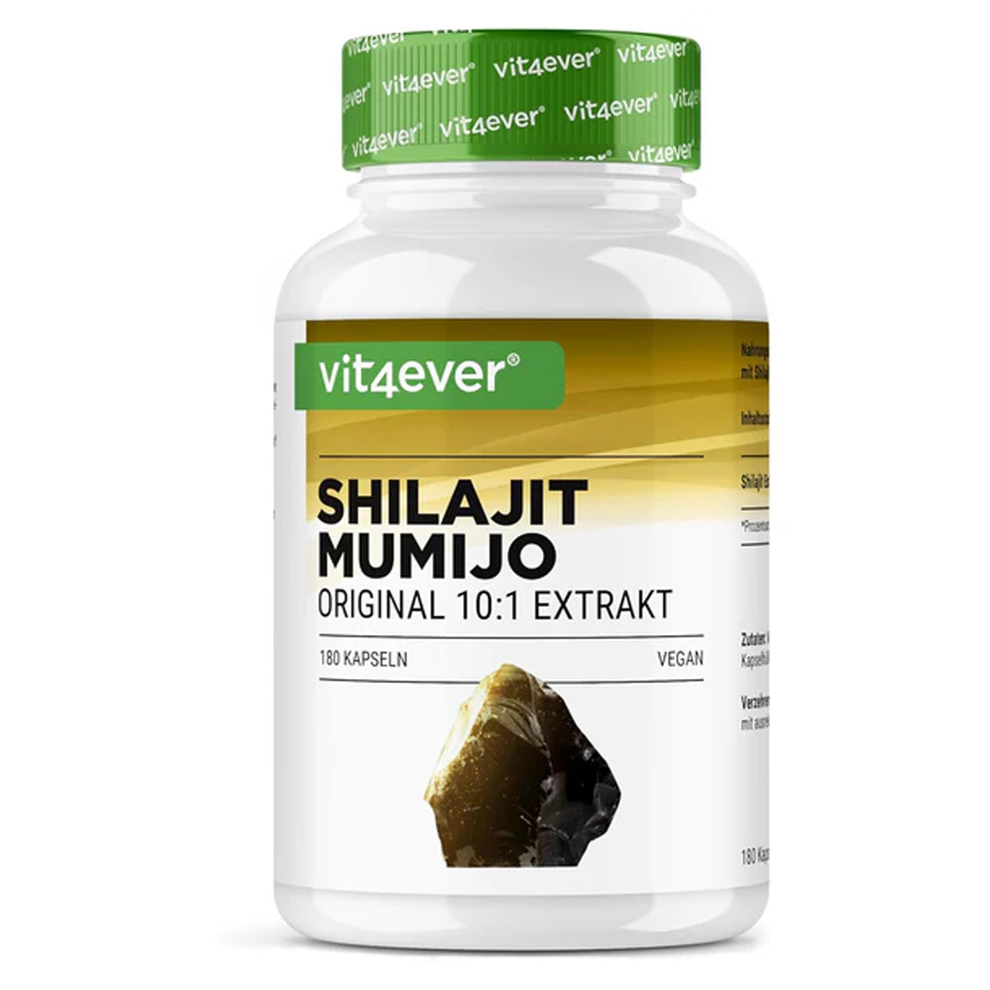 Shilajit Mumijo-Extrakt 1500 mg | 180 Kapseln | Vit4ever