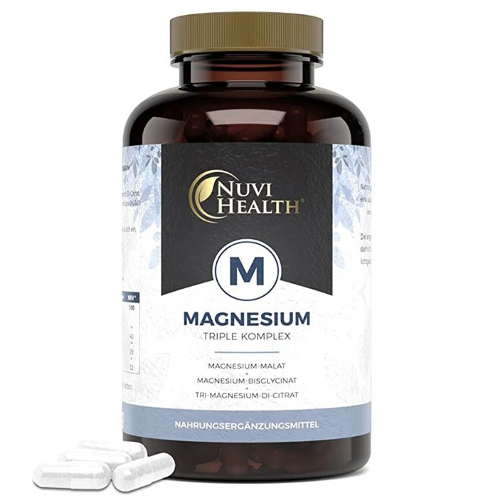 Magnesium-Dreifachkomplex | 240 Kapseln | Nuvi Health